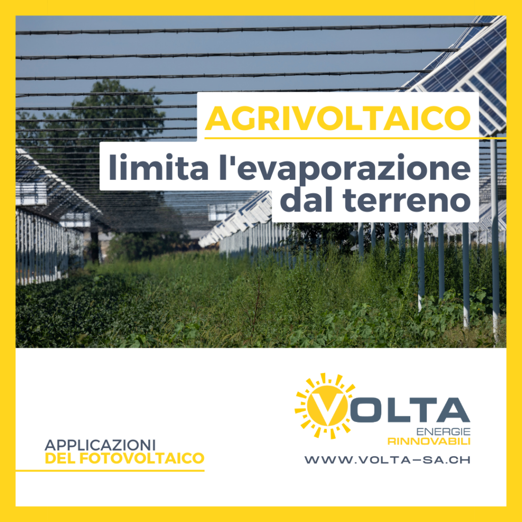 Agrivoltaico in Ticino con Volta sa