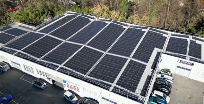 impianto fotovoltaico realizzato da VOLTA a Lugano