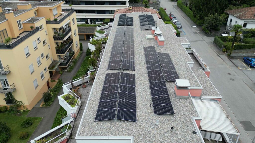 impianto fotovoltaico ascona ticino svizzera
