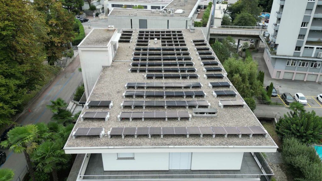 impianto fotovoltaico minusio ticino svizzera